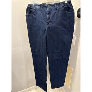 Lee Women's Plus Midrise Relaxed Fit Straight Leg Jean 20W Long Blue